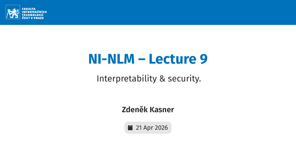 NI-NLM – Lecture 9: Interpretability & security